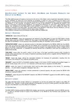 Media Licence - Airbus Defence and Space : Geo