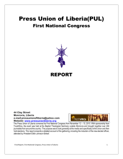 PUL First Congress Report