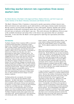 Inferring market interest rate expectations from