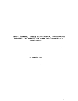 globali`sation, income distribution, consumption