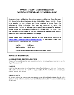 Mature Student English Sample