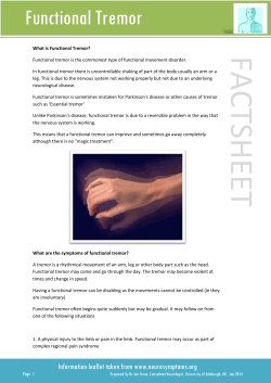 Functional Tremor - neurosymptoms.org