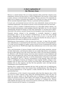 A short explanation of the Mercury Issue