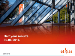 Half year results Q2 2016