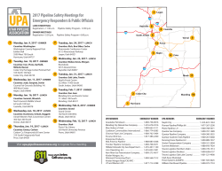 2017 UPA Pipeline Safety Meetings