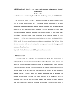 A DFT based study of the low-energy electronic