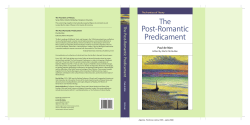 The Post-Romantic Predicament
