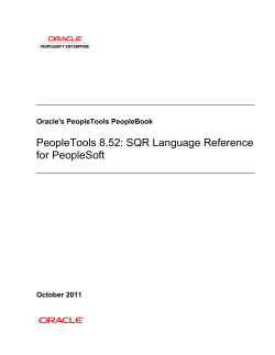 PeopleTools 8.52: SQR Language Reference for PeopleSoft