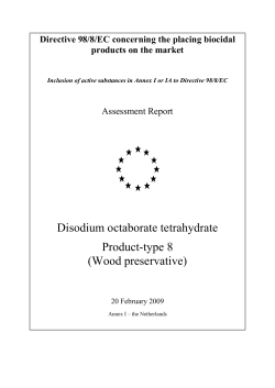Draft assessment report DOT - CIRCABC
