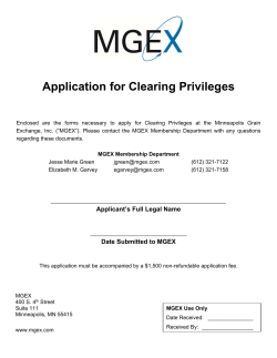 Application for Clearing Privileges