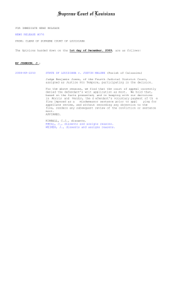 08KP2253 STATE OF LOUISIANA v. JUSTIN MALONE