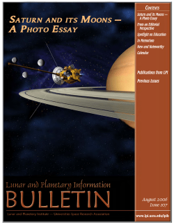 Issue #107 of the Lunar and Planetary Information Bulletin (2006)