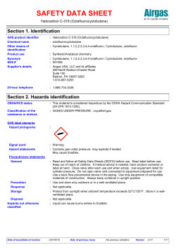 safety data sheet