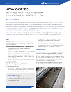 ADVA&reg; CAST 530 - GCP Applied Technologies
