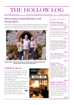 The Hollow Log, Issue 45 - RootsWeb: Freepages