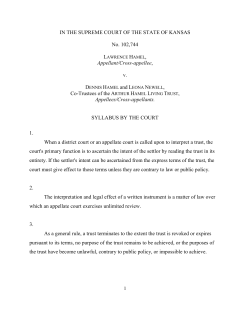 Hamel v. Hamel - Kansas Judicial Branch