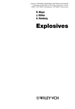 Explosives 5th Completely Revised Edition By Meyer, Kohler
