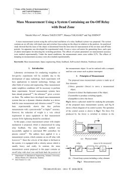 Mass Measurement Using a System Containing an On