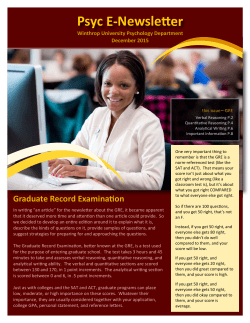 December 2015 - Winthrop University