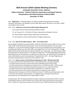 2016 Demopolis Presentation Summaries