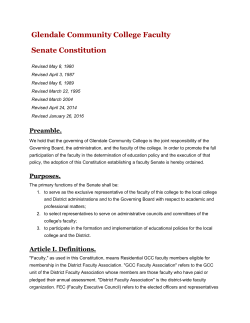 GCC Faculty Senate Constitution