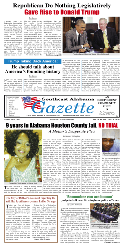 Gave Rise to Donald Trump - Southeast Alabama Gazette