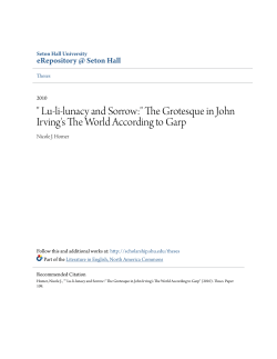 Lu-li-lunacy and Sorrow - eRepository @ Seton Hall