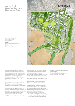 James Cook University Discovery Rise Master Plan