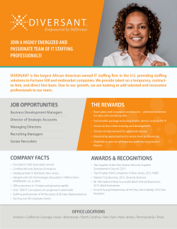 join a highly energized and passionate team of it staffing