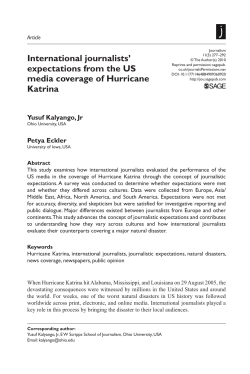 International journalists` expectations from the US media coverage