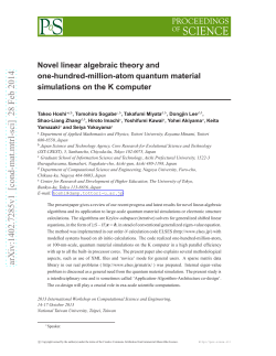 Novel linear algebraic theory and one-hundred-million