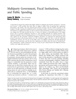 Multiparty Government, Fiscal Institutions, and Public