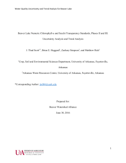 BWA CHLA-Secchi Phase II-III Final Report