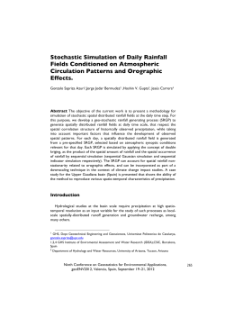 Stochastic Simulation of Daily Rainfall Fields
