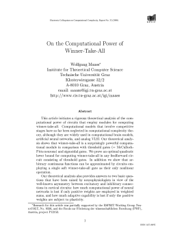 On the Computational Power of Winner-Take
