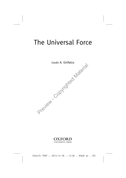 The Universal Force