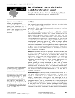 Are niche-based species distribution models transferable in space?