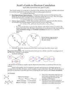 Scott`s Guide to Electron Correlation &plusmn; &plusmn; + &ndash; + &ndash; &ne;