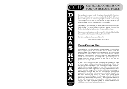 Dignitas Humana - Dec 2006 - Catholic Diocese of Christchurch