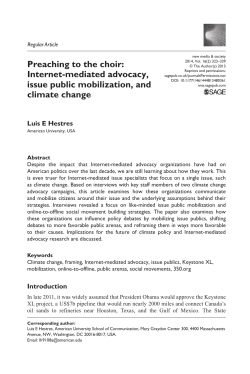 Preaching to the choir: Internet-mediated advocacy, issue public