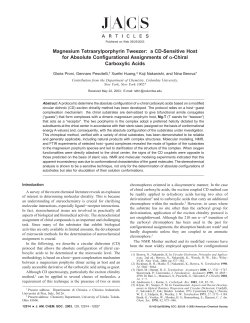 Magnesium Tetraarylporphyrin Tweezer: a CD