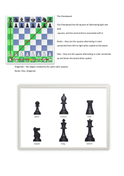 The Chessboard The Chessboard has 64 squares of alternating