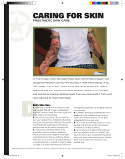 CAring for skin - Amputee Coalition