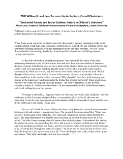 Secret Gardens and Enchanted Forests: Nature in Children`s Literature