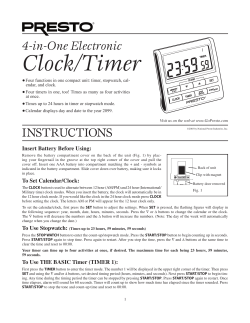 4-in-One Electronic Clock/Timer