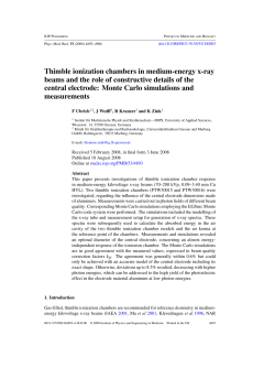 Thimble ionization chambers in medium-energy x