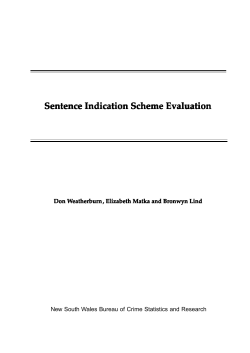 Sentence Indication Scheme Evaluation