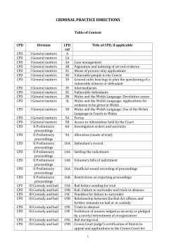 Criminal Practice Directions VII: Sentencing