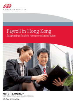 Payroll in Hong Kong - it