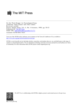 On the Word Design: An Etymological Essay